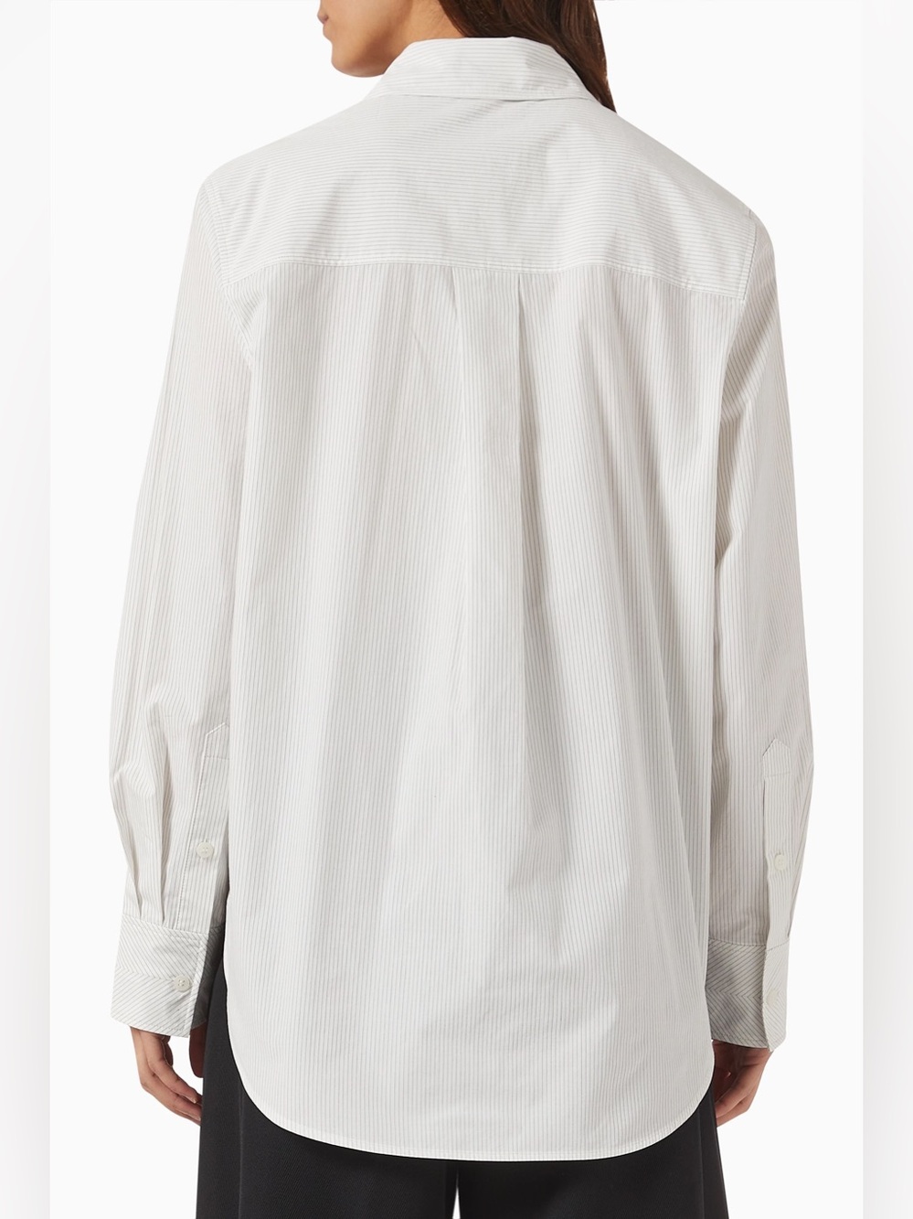 COS Tailored Pinstripe Shirt in Pima Cotton in white - Picture 2 of 13